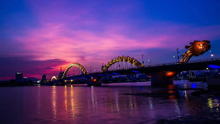 Sunset Over the Red River