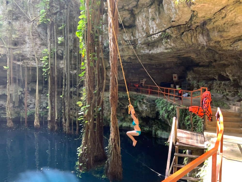 Swinging Rope Jump