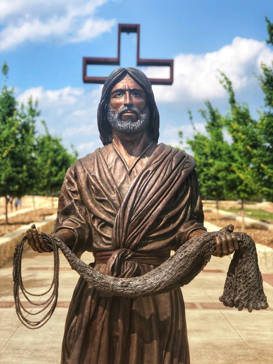 Jesus on the White Horse Sculpture