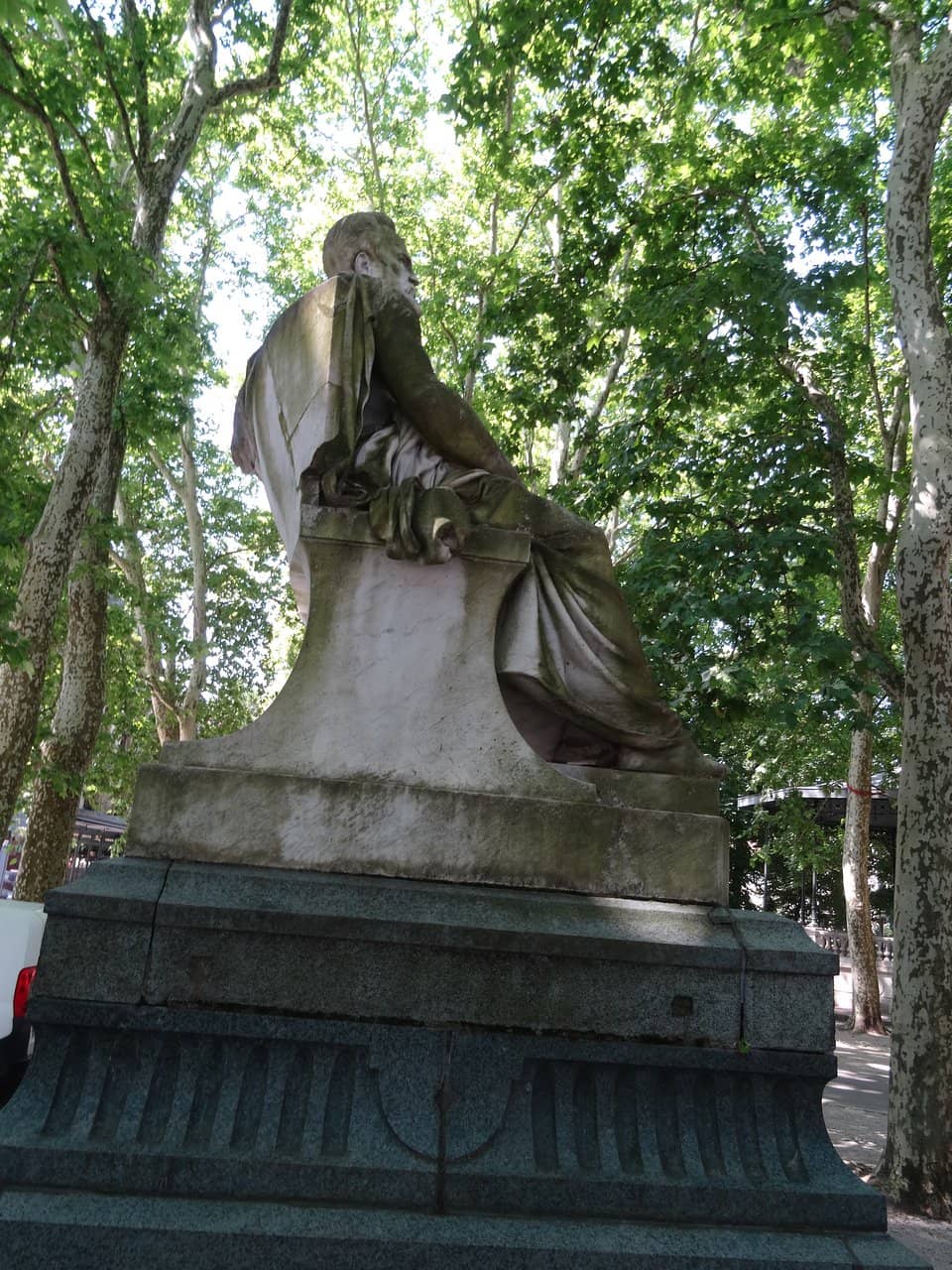 Statues and Trees