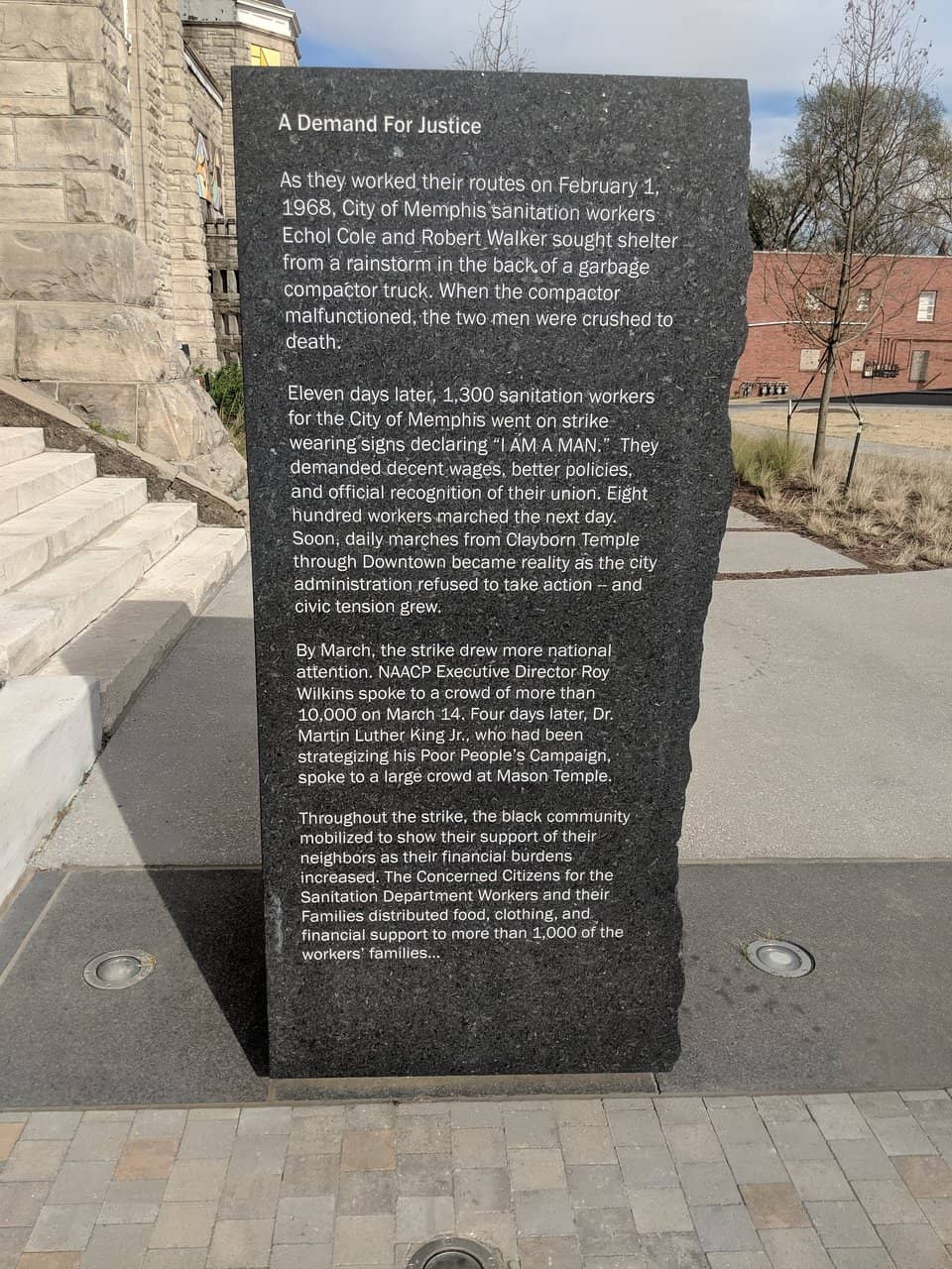 The 'I Am A Man' Memorial