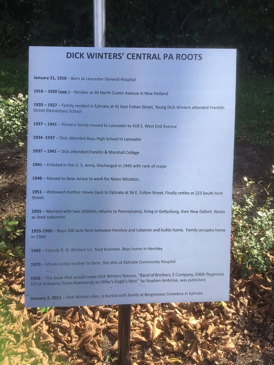 Warwick to Ephrata Trail