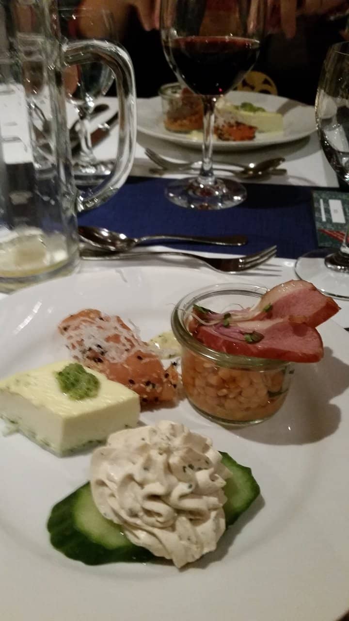 Delicious German Wine & Meat Plates