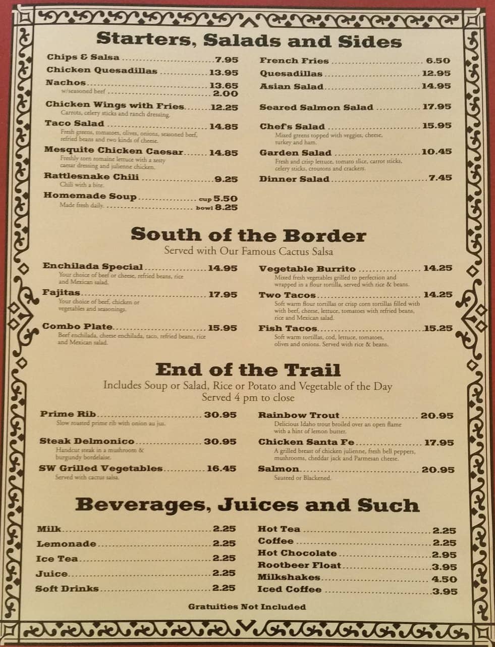 Generous Portions of American & Mexican Fare