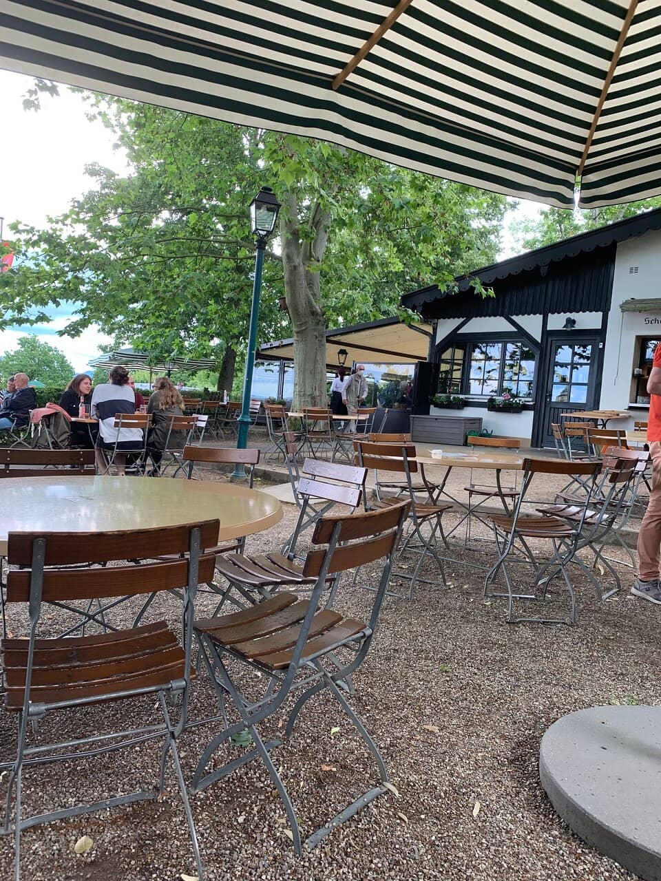 Rustic Beer Garden Ambiance