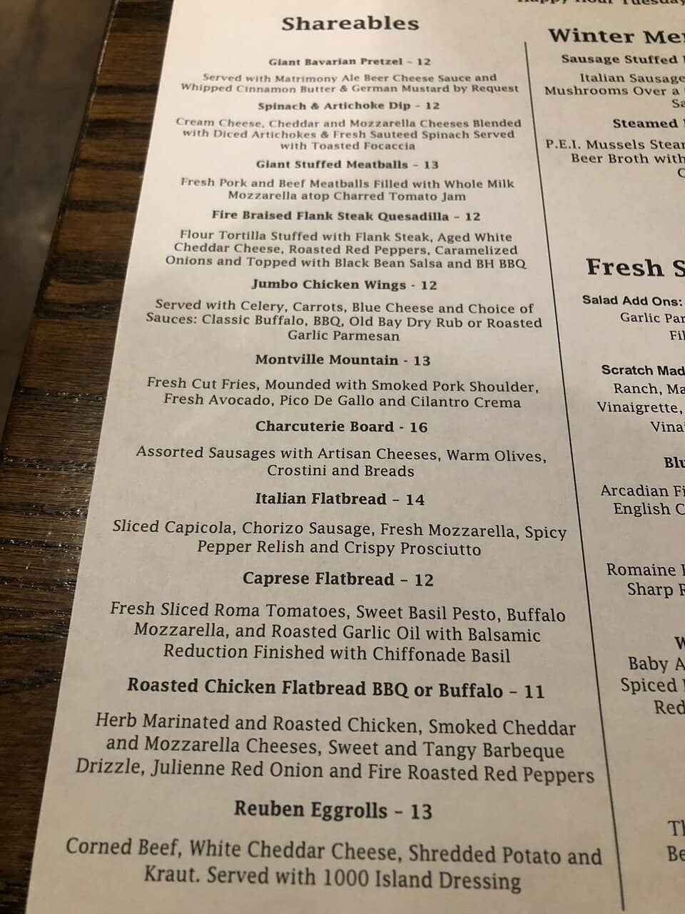 Brunch Menu