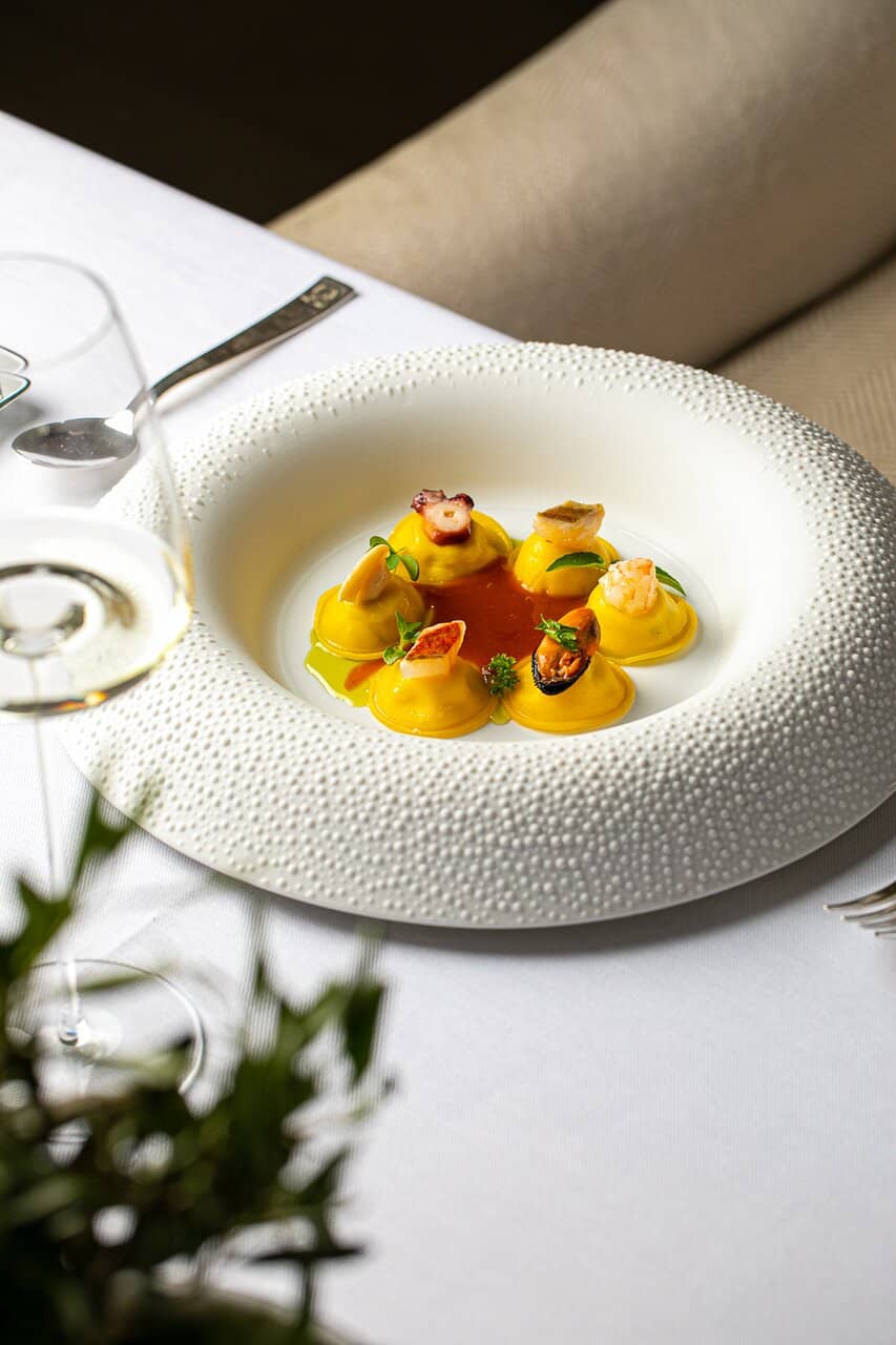 Pasta with Lemon & Blue Lobster Ravioli