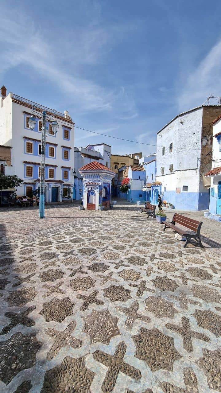 Blue-Washed Medina Streets
