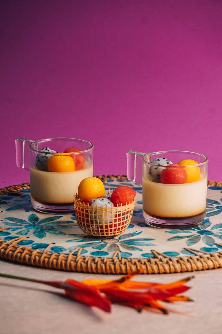 Dessert- vanilla cream with caramel