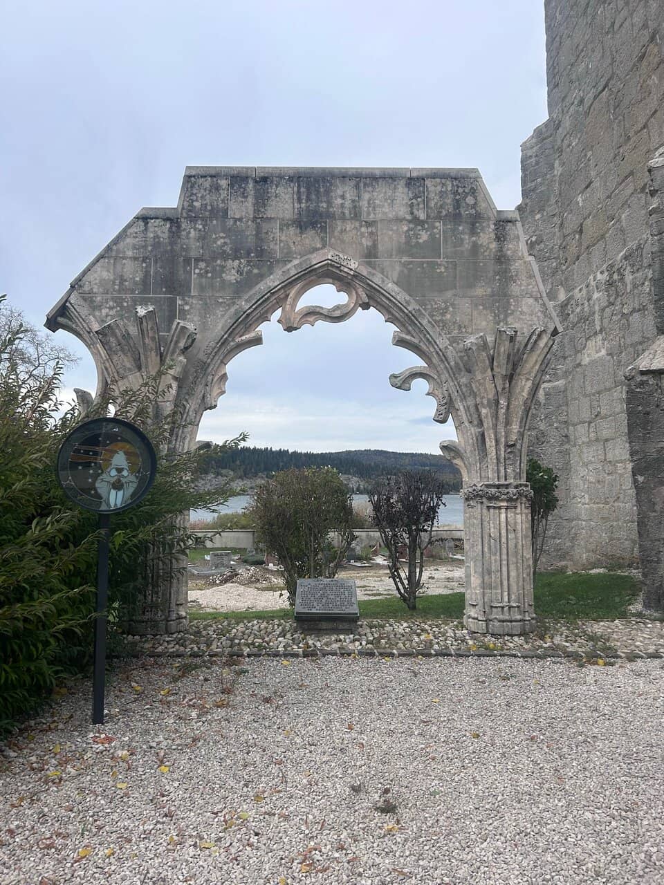 Ice Skating on Frozen Lake