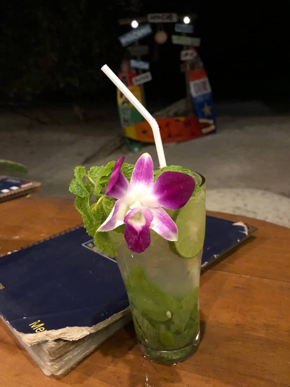 Vibrant Beachfront Dining