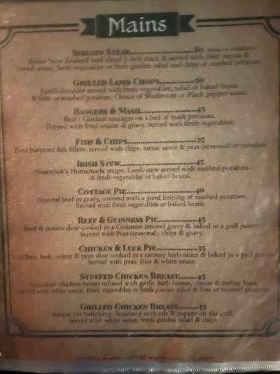 Hearty Irish Pub Fare