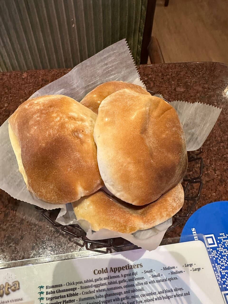 Freshly Baked Pita & Dips