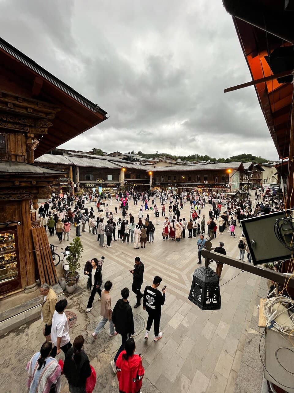 Cobblestone Streets & Tibetan Architecture