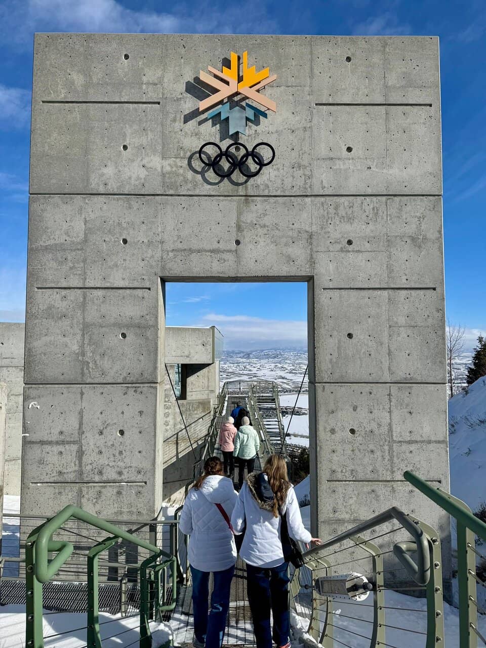 Extreme Tubing Down a Ski Jump