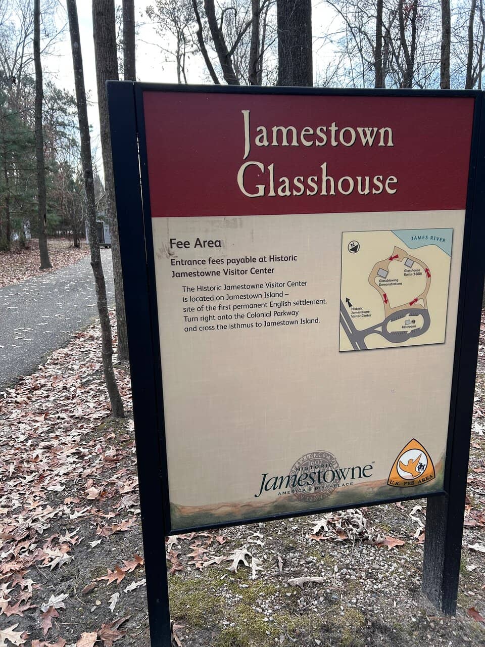 Ruins of the 1608 Glass House