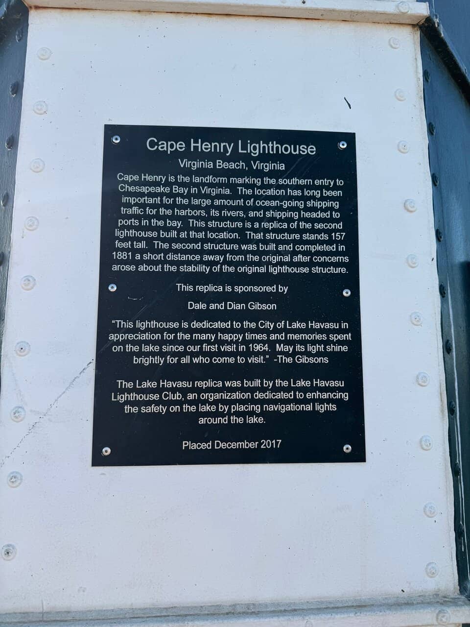 Memorial Lighthouses