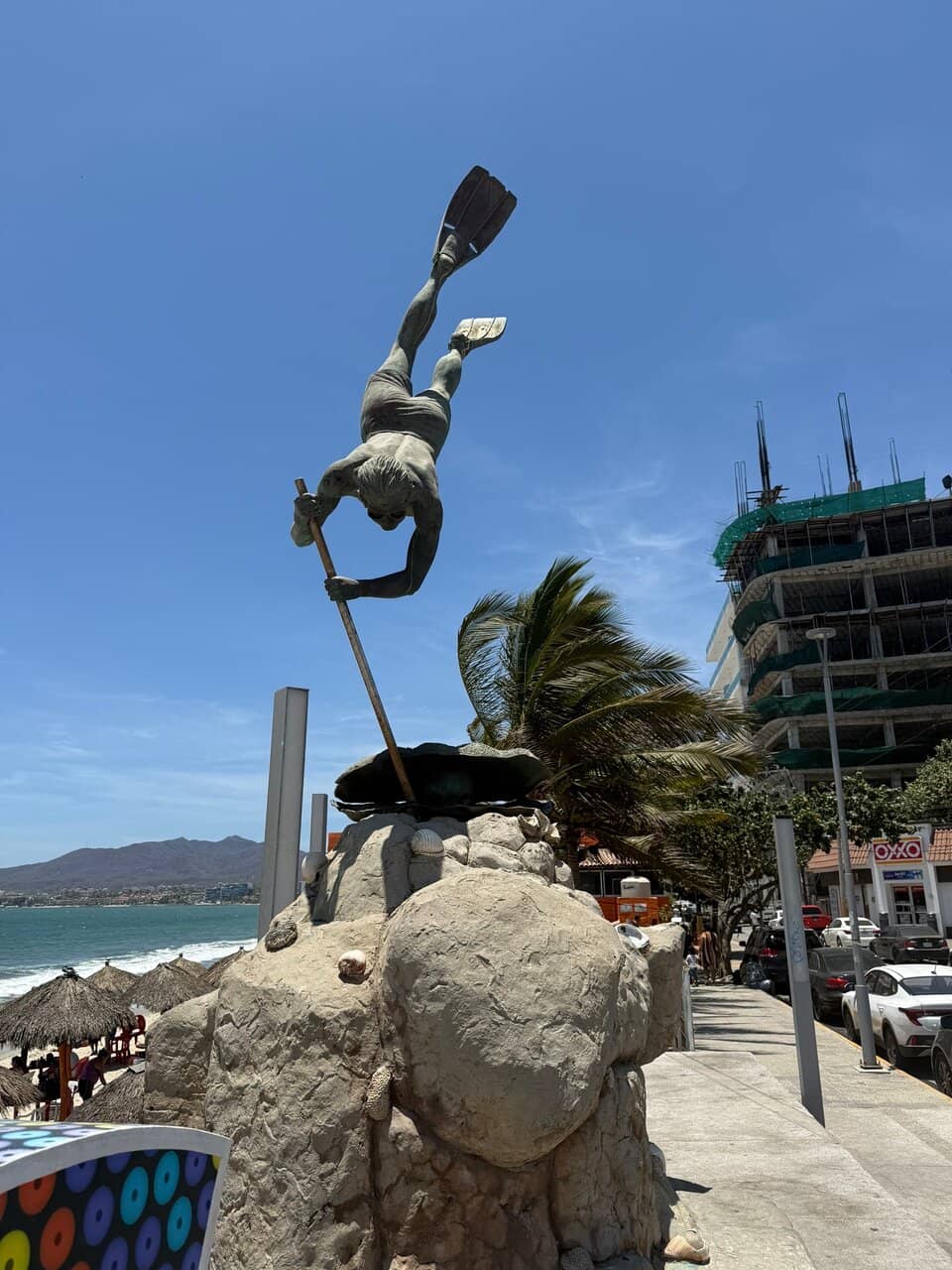 Colorful Beach Town Charm