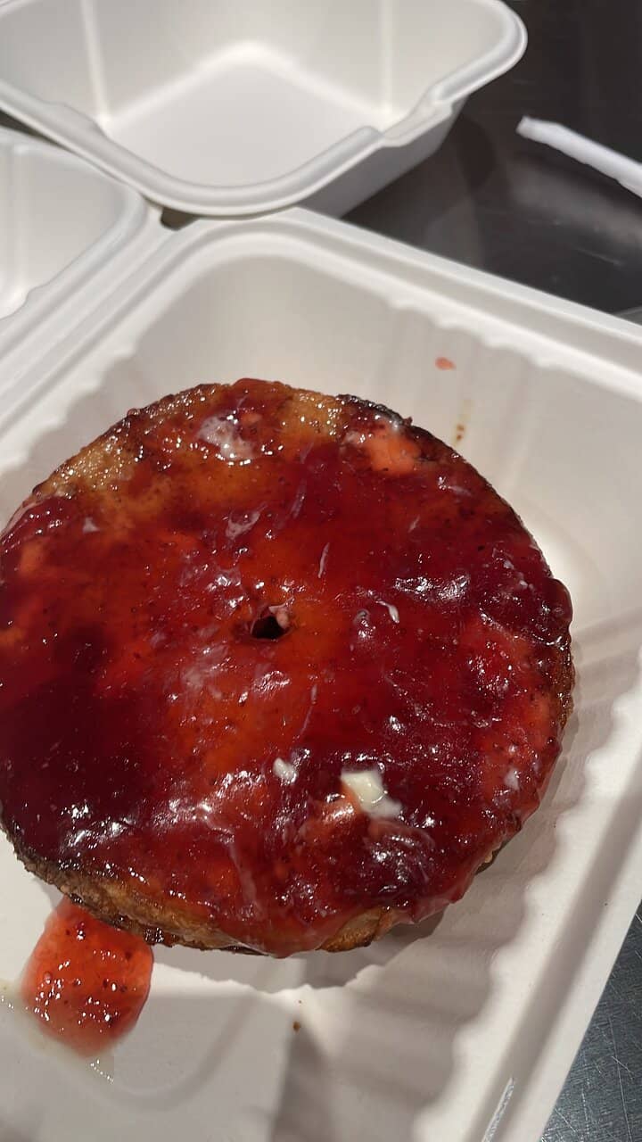 Butter and Jam Bagel