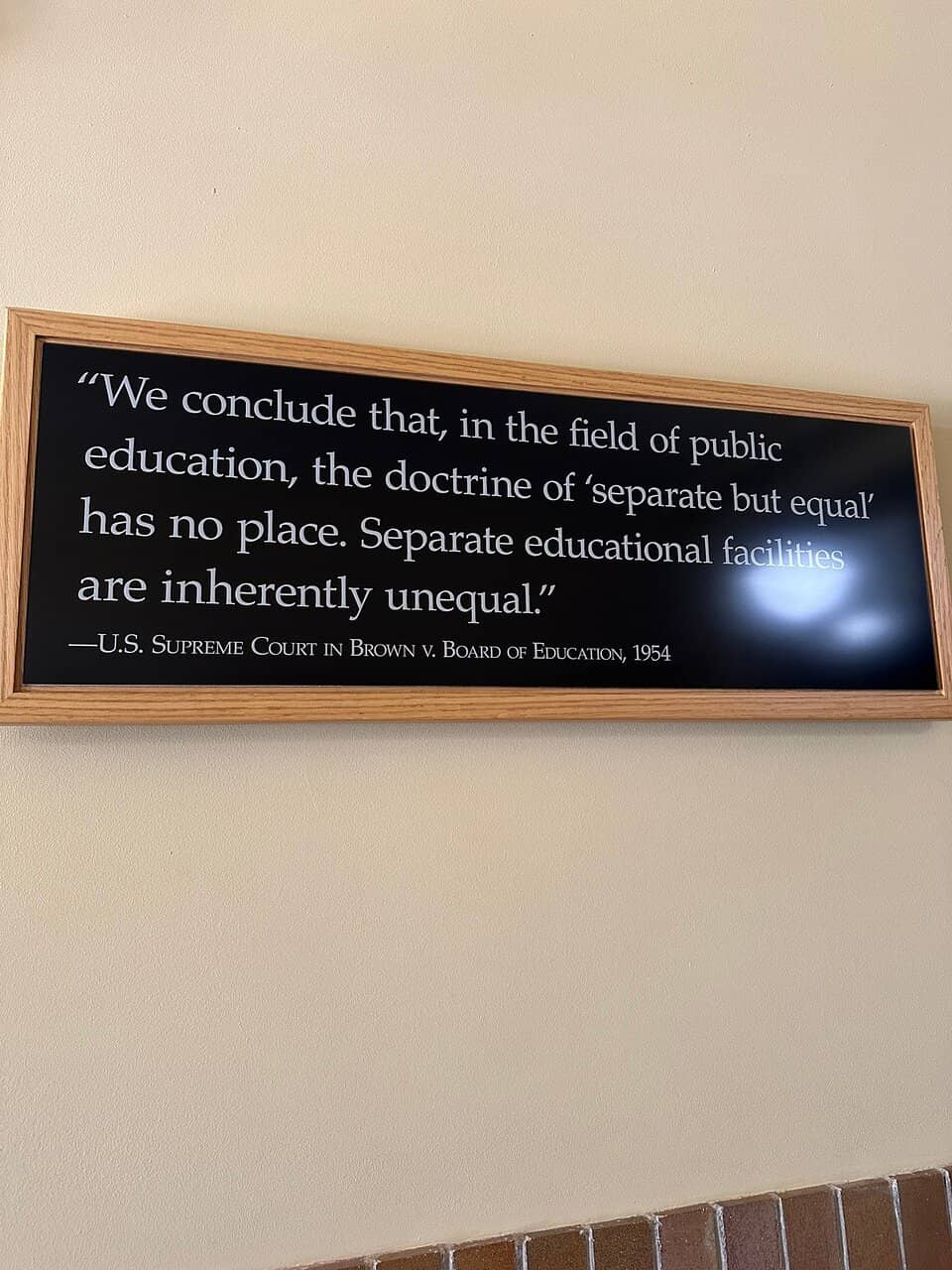 Brown v. Board of Education National Historic Site Exhibits