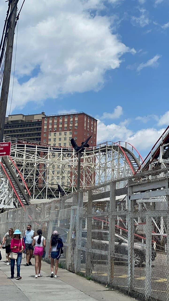 The Cyclone Roller Coaster