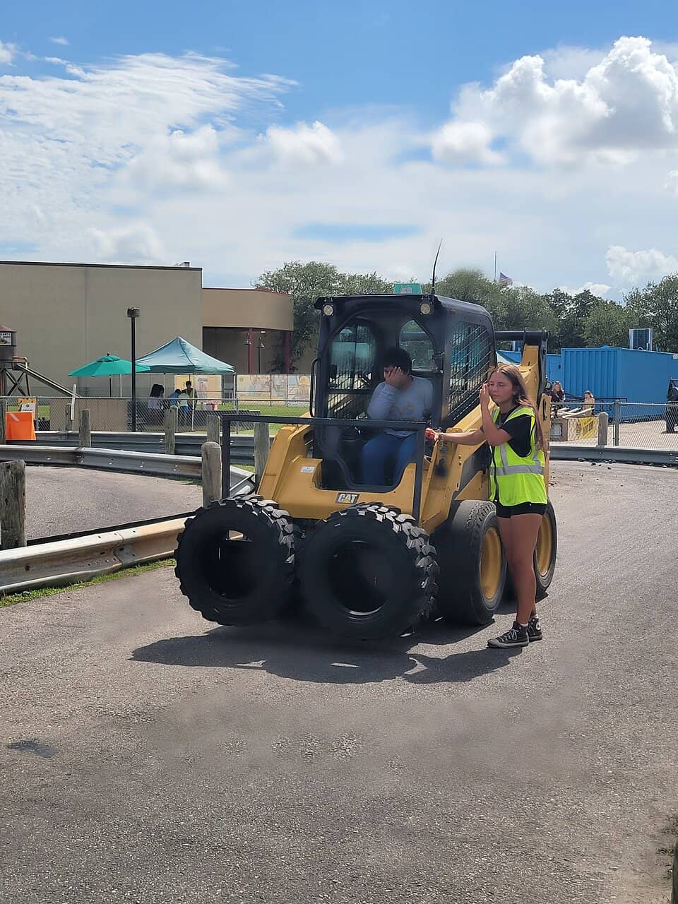 Boom Lift Ball Toss