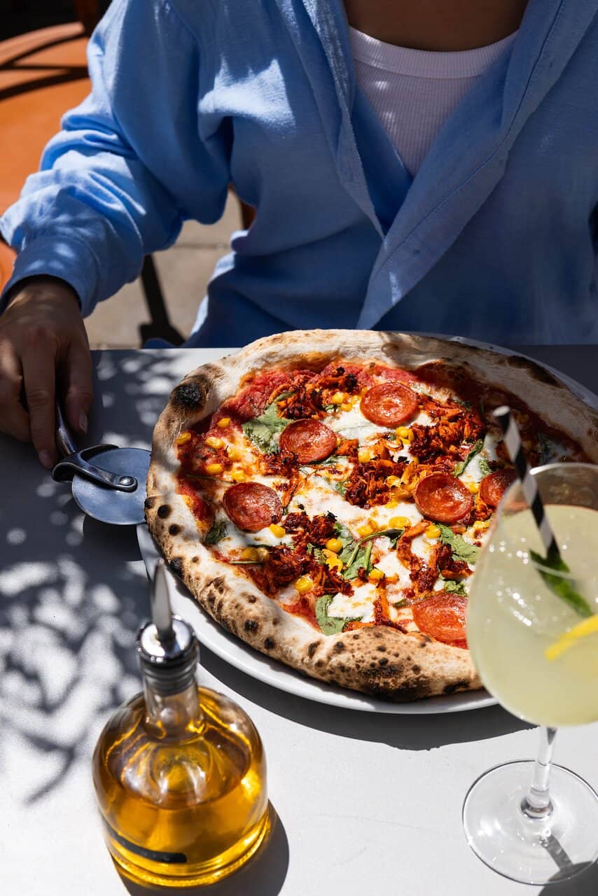 Lively Terrace with Live Music