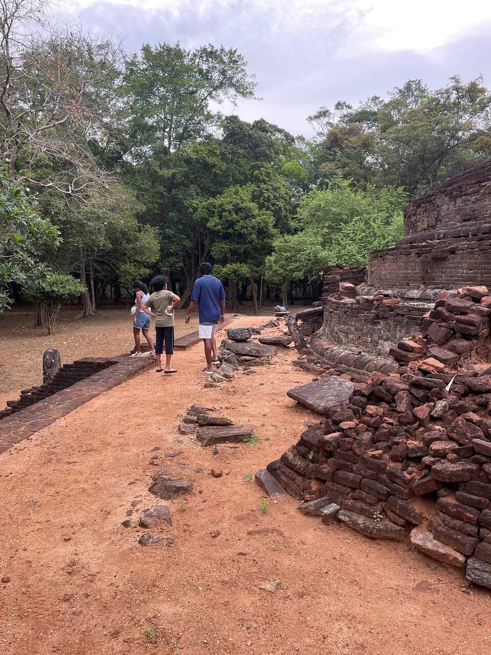 Massive Stupa & Stone Pillars