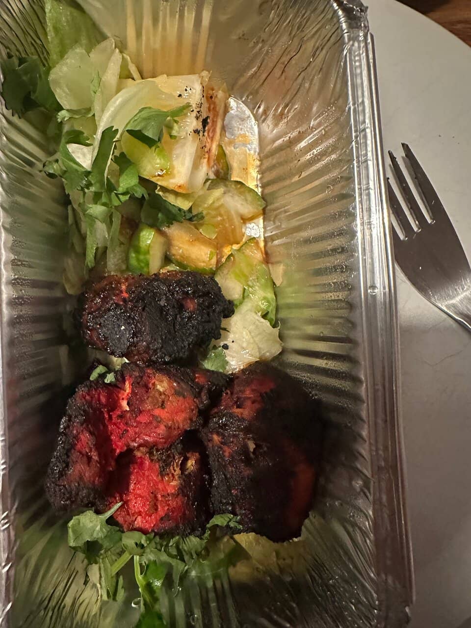 Freshly Prepared Garlic Naan