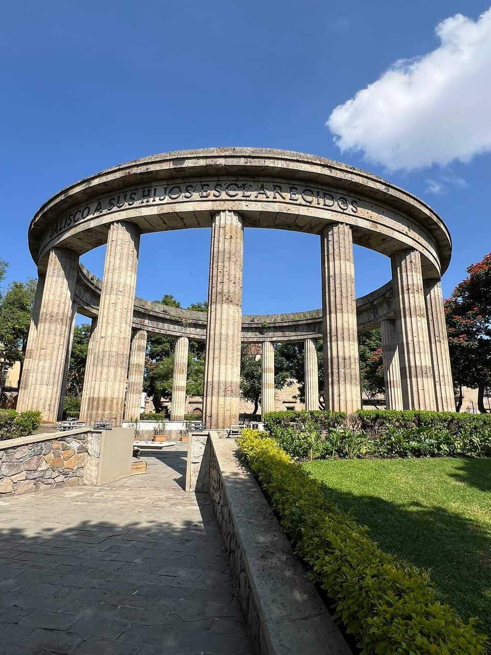 The 17 Fluted Columns