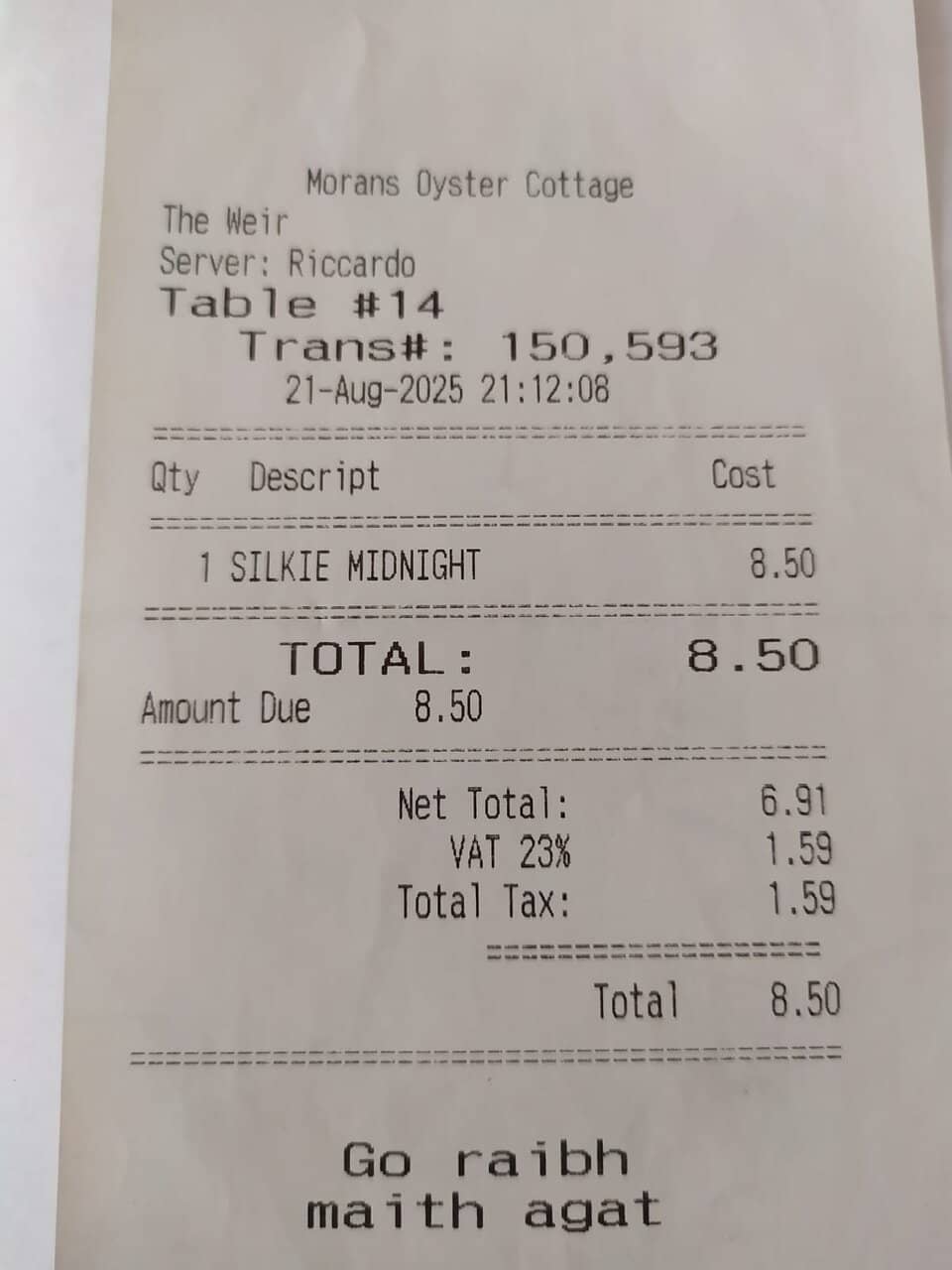 Classic Irish Seafood