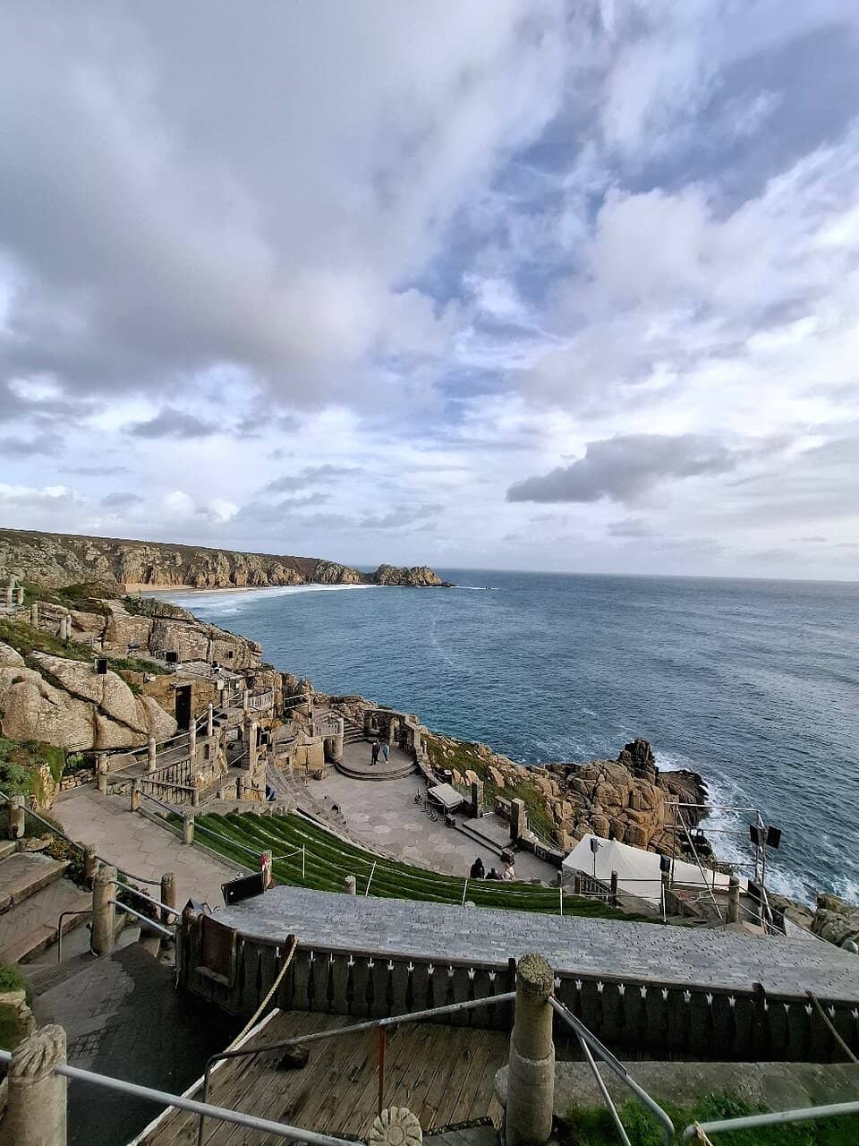 Porthcurno Beach Below