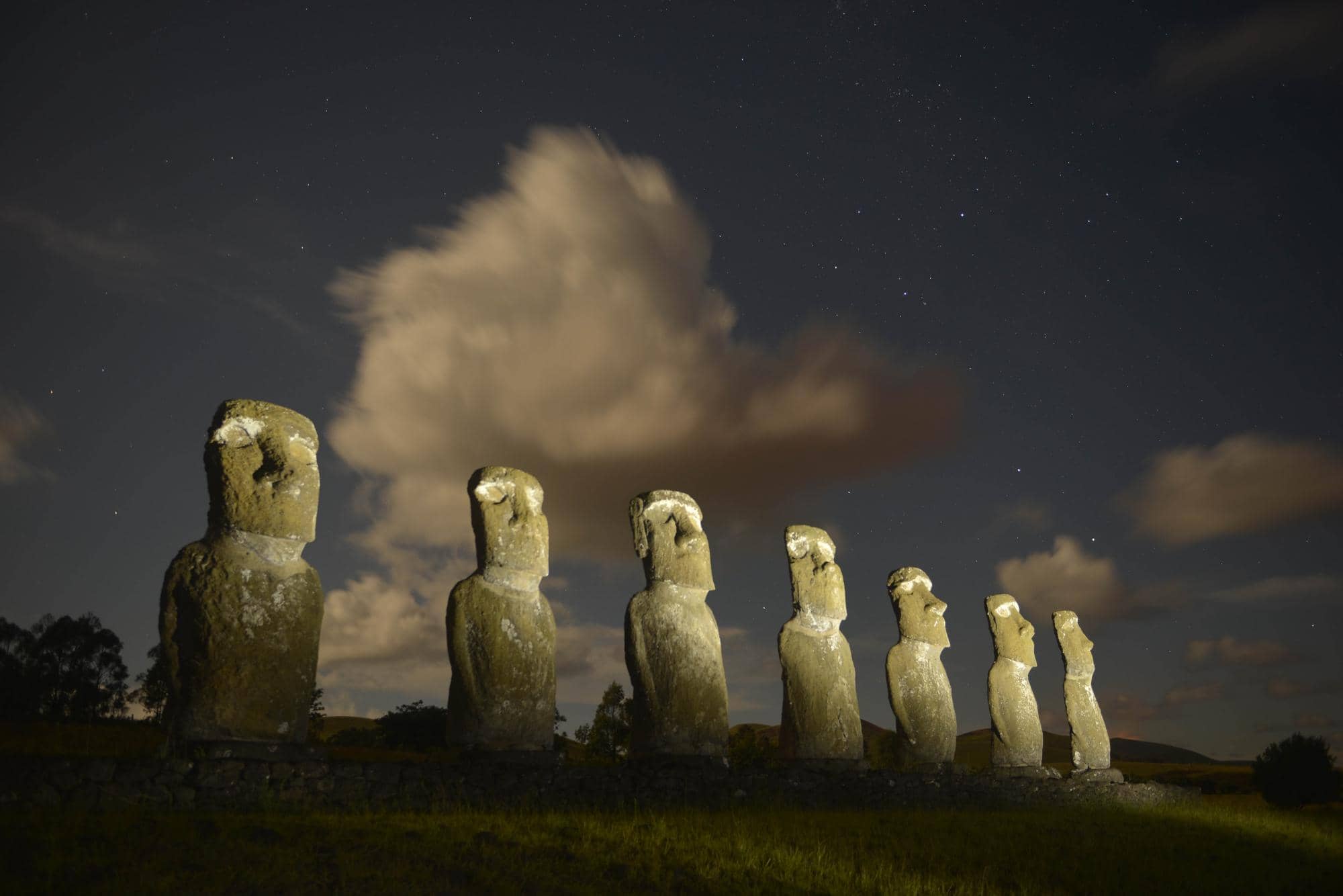 The Seven Moai