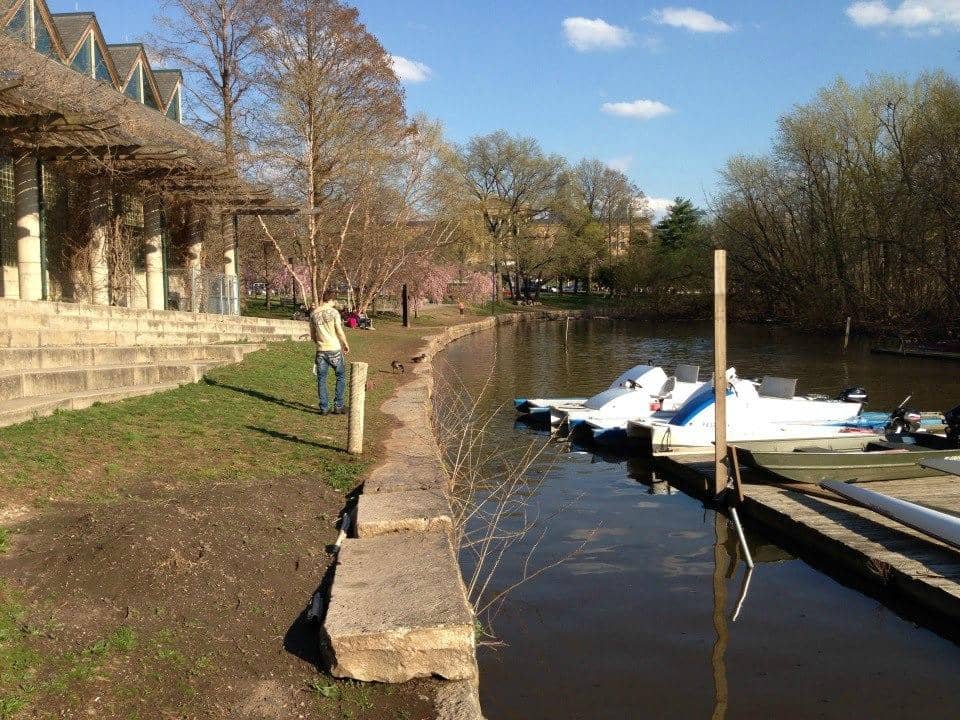 Illuminated Boathouse Row