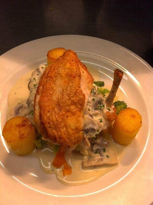 Chicken Breast with Mushroom and White Wine Cream