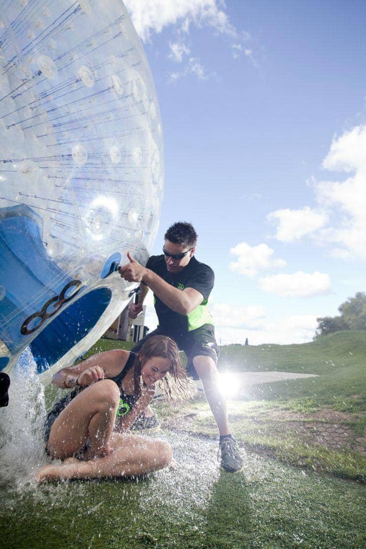 Zorbing Downhill