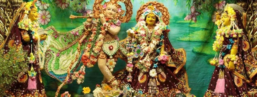 Welcoming Devotees