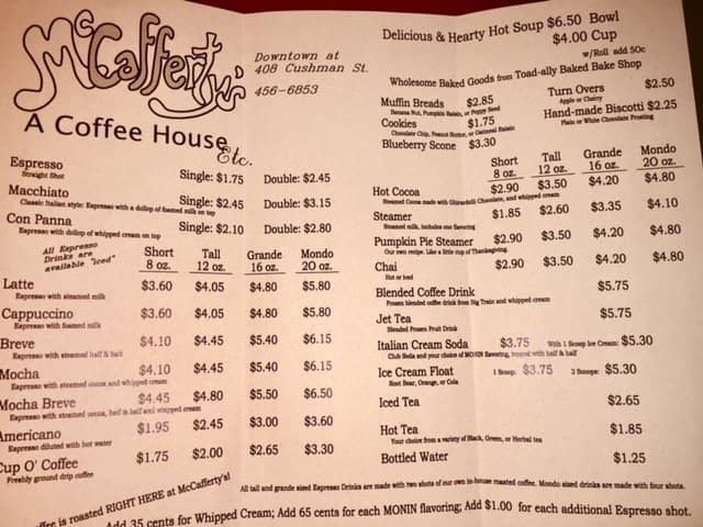 Crafted Coffee Drinks