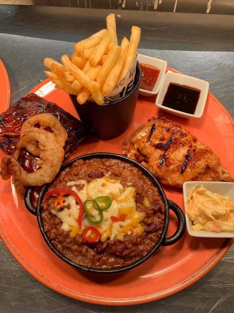 Ribs and Chicken Platter