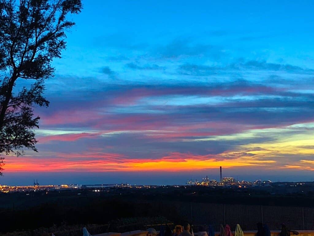 Sunset Over the Hills