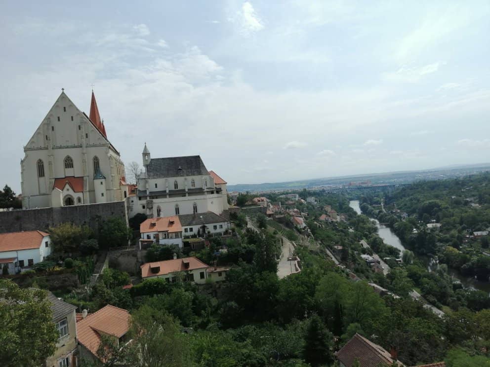 Steep Wooden Staircase