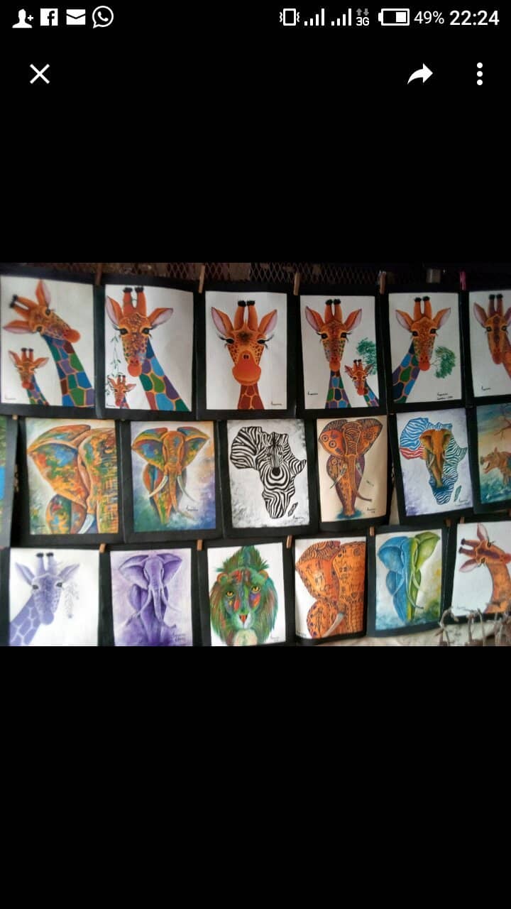 Vibrant African Masks