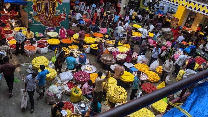 Vibrant Flower Market