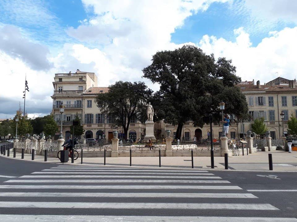 Fountain with Flowers