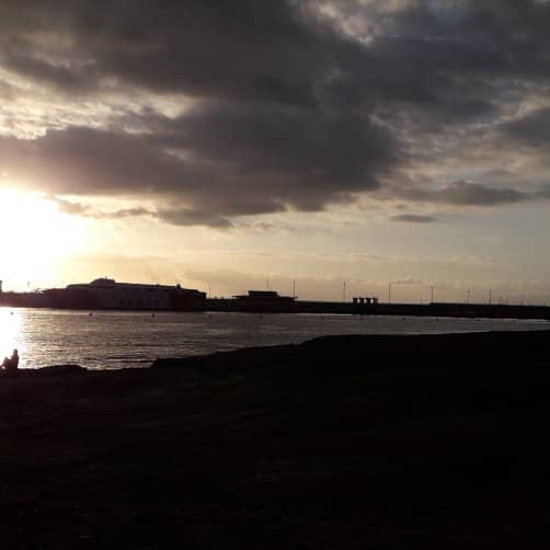 Sunset Over the Harbour