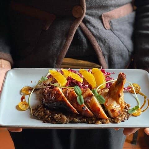 Devoured Waffles with Berries