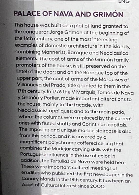 Palacio de Nava Exterior