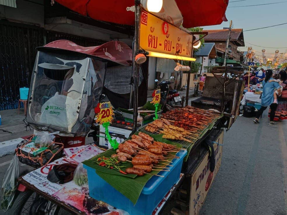 Vibrant Night Market Atmosphere