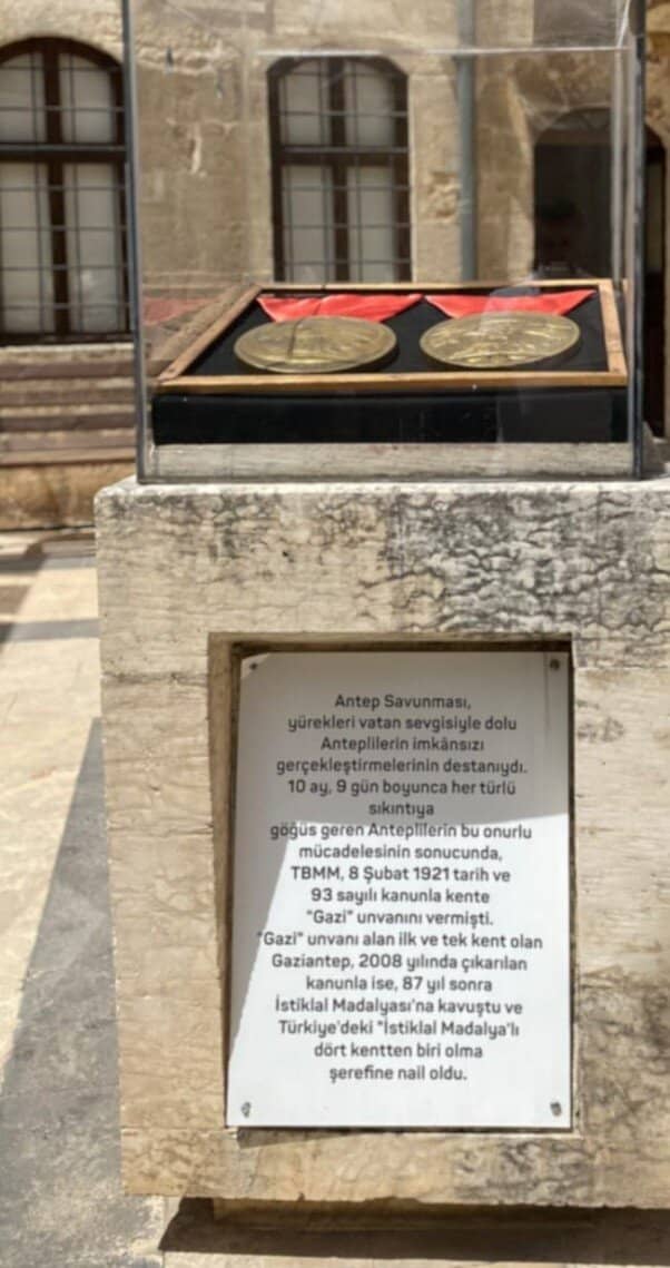 Gaziantep's War of Independence Role