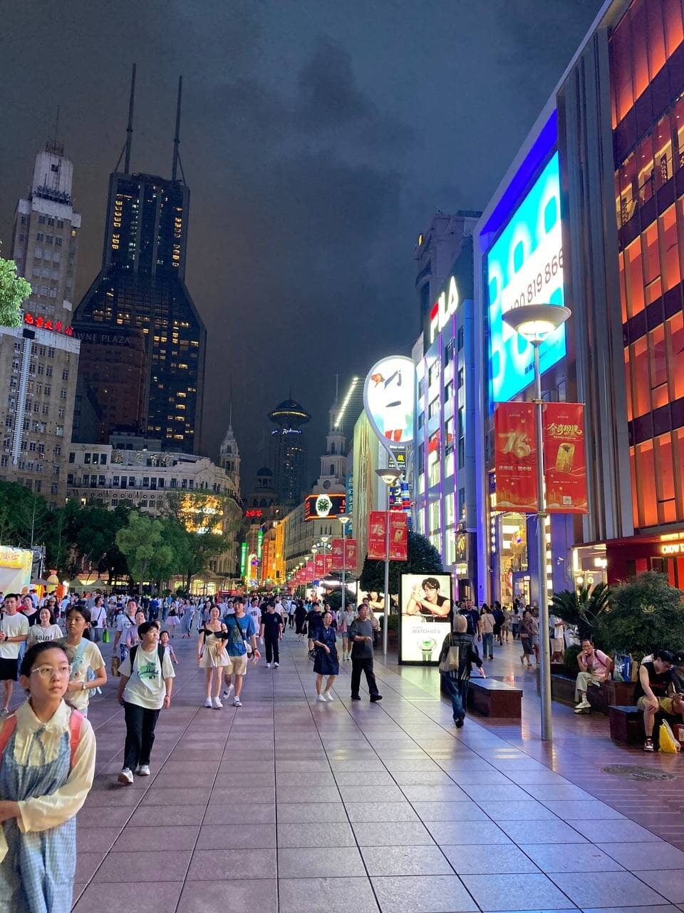 East Nanjing Road's Neon Glow